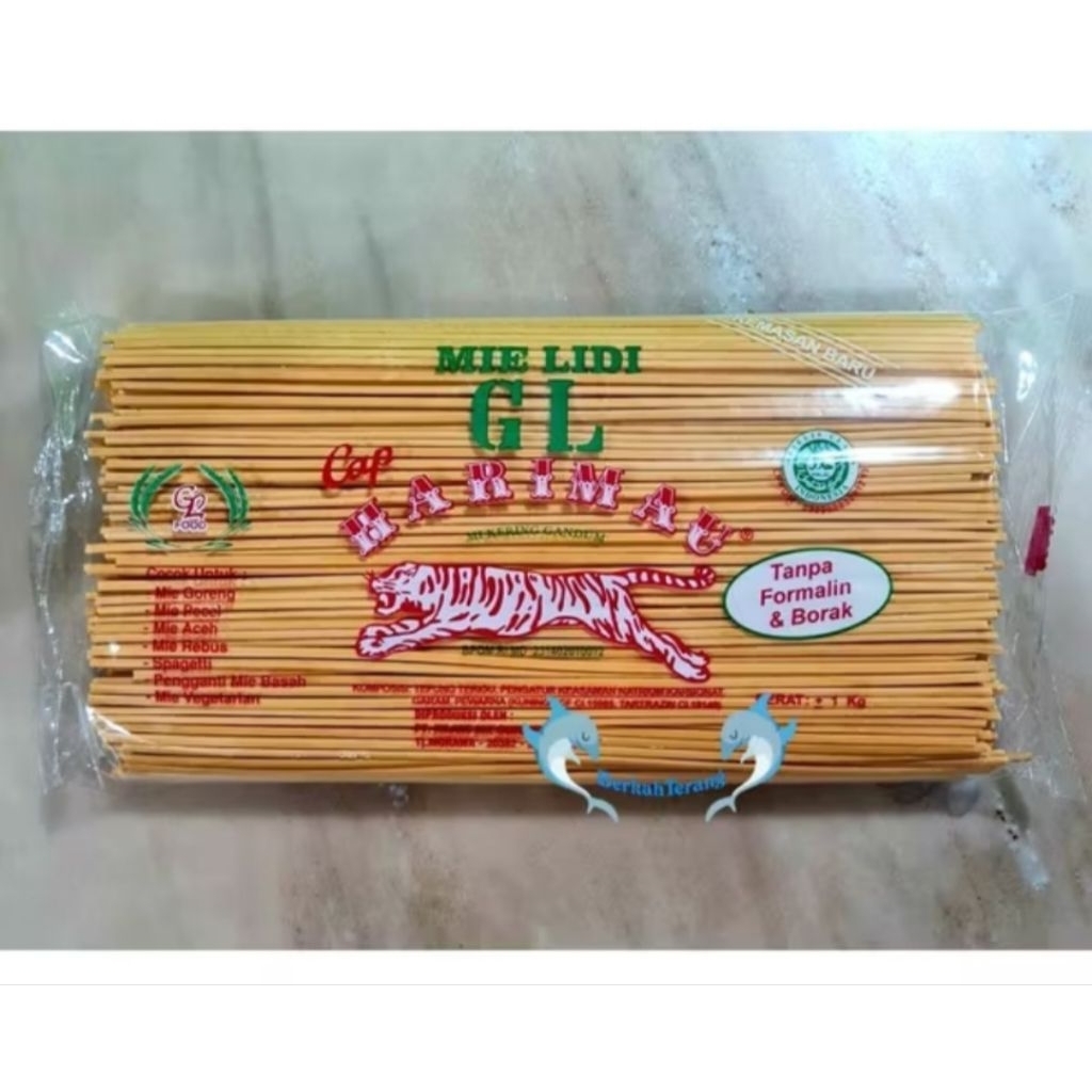 

MIE LIDI MEDAN / MIE GOMAK MEDAN / MIE GOMAK MEDAN / MIE LIDI KUNING CAP HARIMAU 500gram /Kode 001