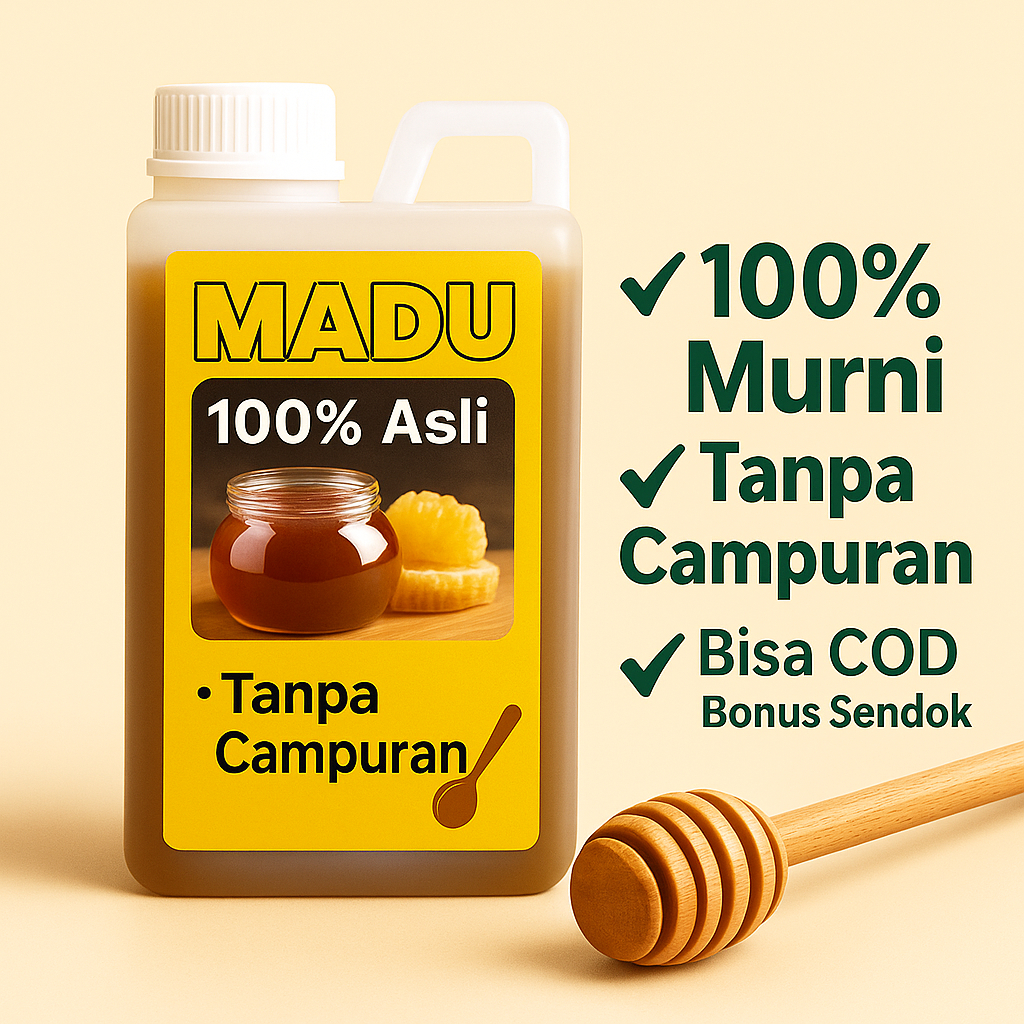 

MADU AKASIA ASLI – 100% Murni & Aman untuk Keluarga - Sehatkan Badan, Bonus Sendok, Bisa COD!
