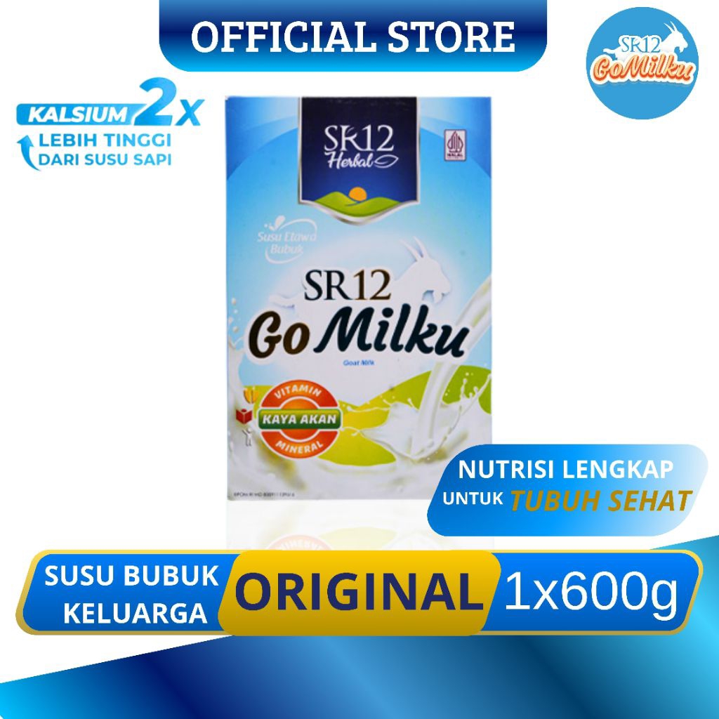 

Go Milku SR12 Susu Kambing Etawa Original Meningkatkan Nafsu Makan 600g