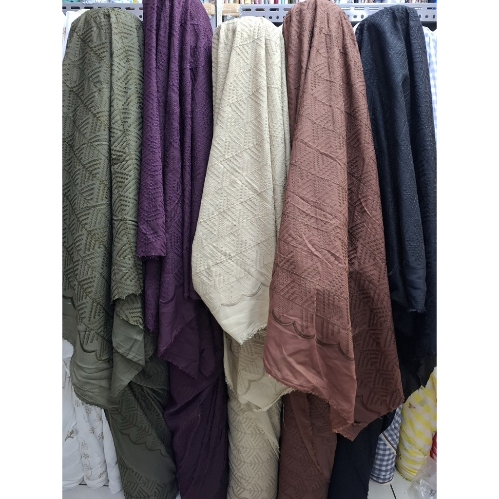 kain katun bordir // katbor // kain katun bordir meteran // kain meteran