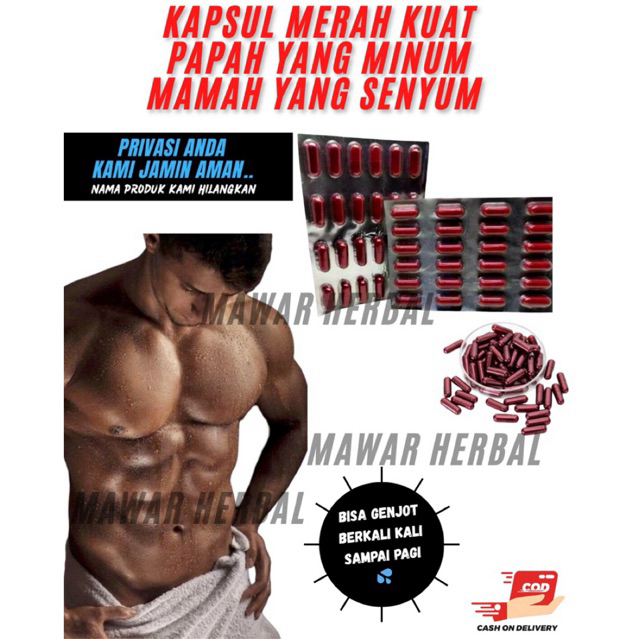 kapsul merah kuat super xtra isi 24 kapsul original