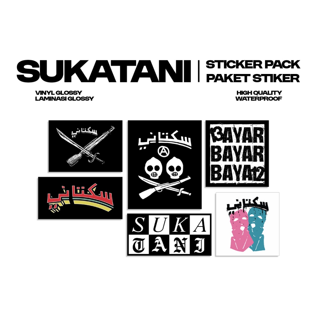 

Sukatani - Sticker Pack | Stiker Band | Sticker Vinyl | Stiker Helm | Stiker Tumbler | Stiker Sukatani
