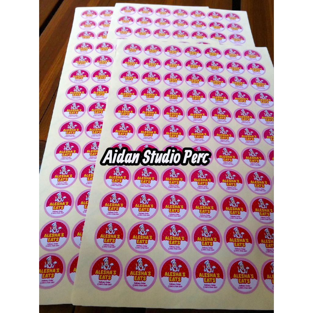 

Stiker Label Produk FREE Cutting