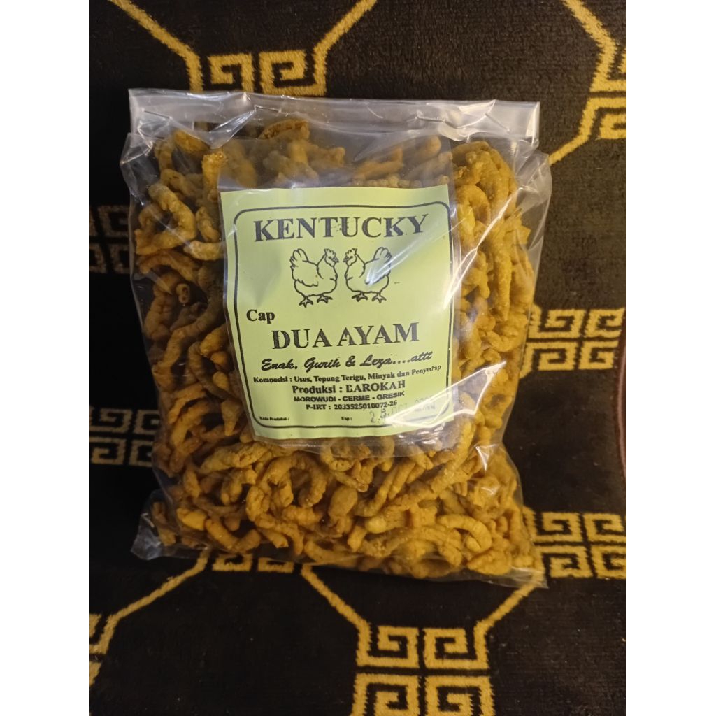 

Keripik Usus Dua Ayam Asli 1 Kg,Gurih Dan Renyah,Cemilan murah dari Hokky Snack,Bersrtifikat Dan Label Halal Asli