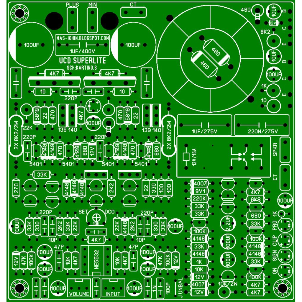PCB UCD Superlite Bias Internal