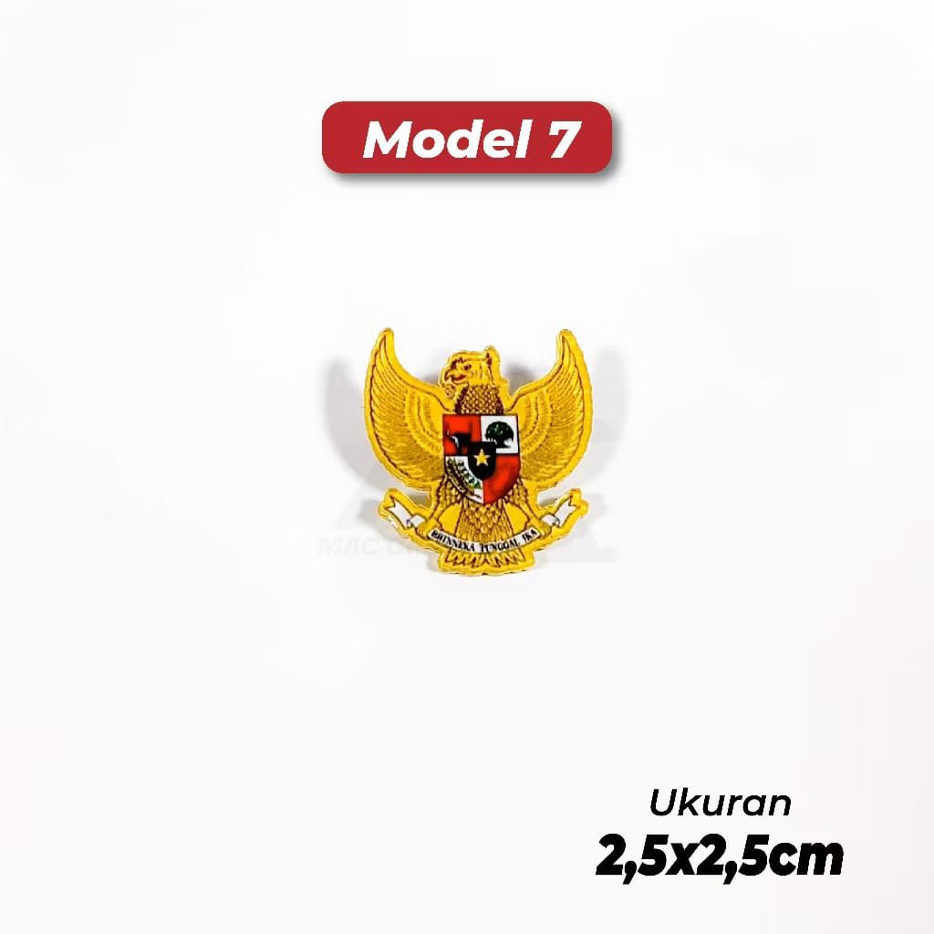 [PIN AKRILIK] BENDERA MERAH PUTIH BULAT - GARUDA PANCASILA VARIAN WARNA - PIN BROS AKSESORIS SOUVENI