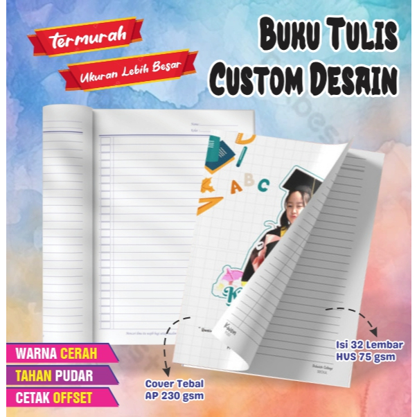 

Buku Custom / Buku Tulis Sekolah Custom
