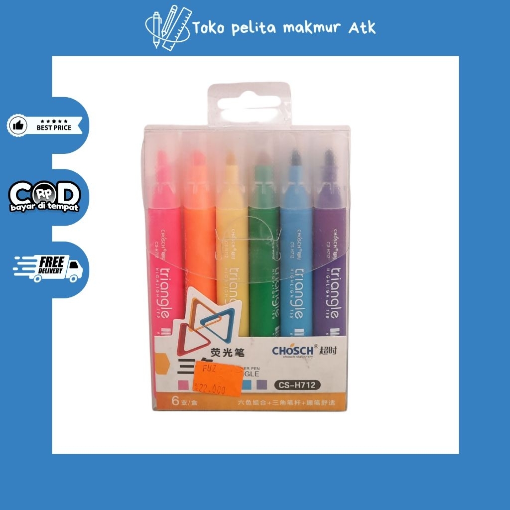 

STABILO/HIGHLIGHTER TRIANGELE CHOSCH ISI 6