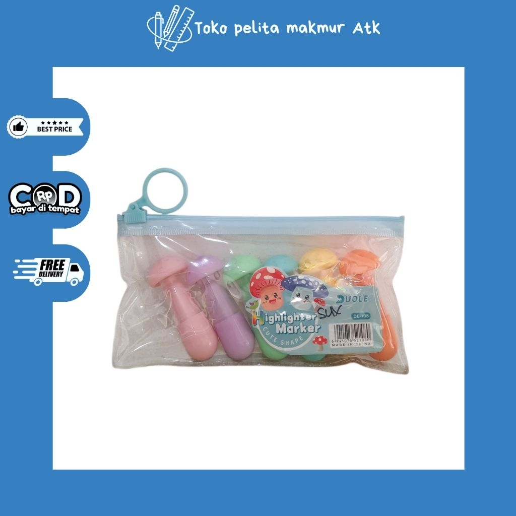 

STABILO/HIGHLIGHTER JAMUR DUOLE ISI 6