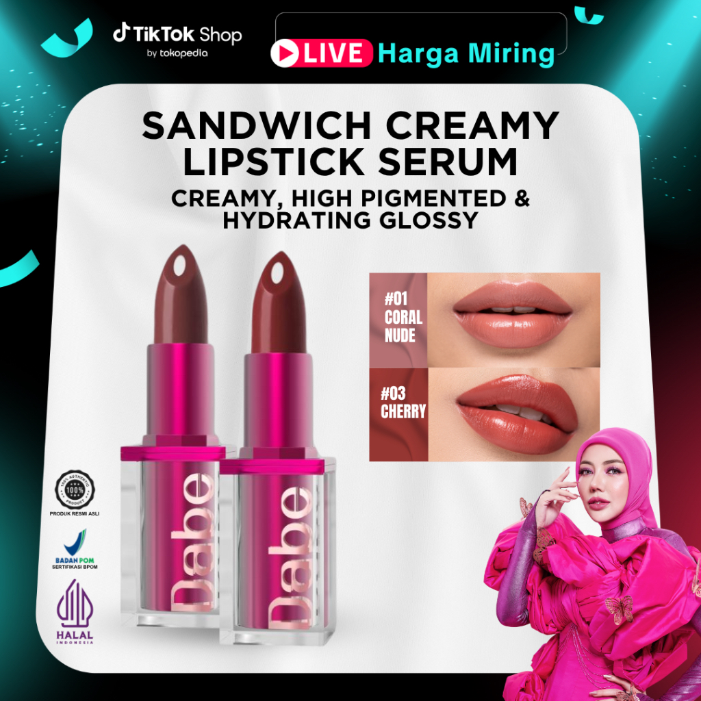 [EVENT] 2 SANDWICH CREAMY LIPSTICK SERUM DABE BEAUTE