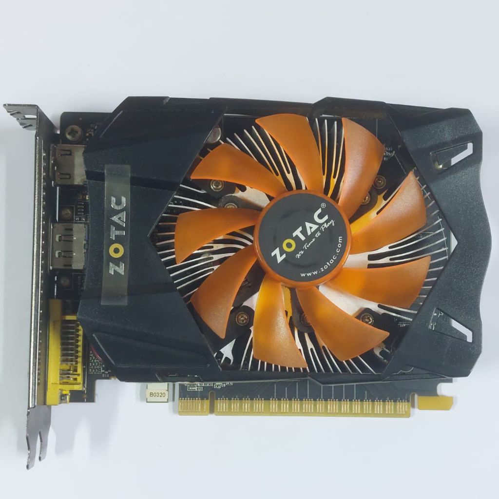 vga card pci express 2gb ddr5 128bit Nvidia GTX750Ti murah original bekas Zotac GTX 750 Ti