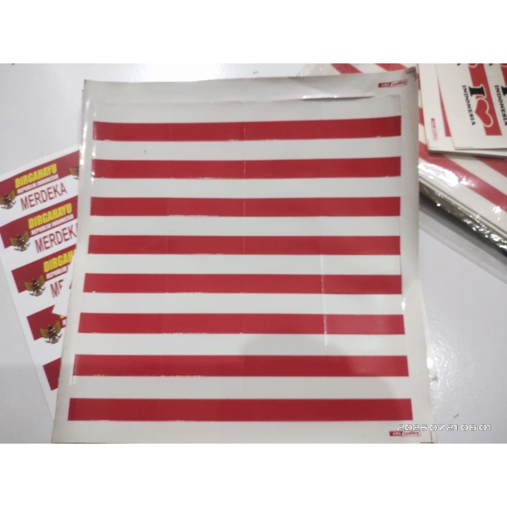 

1LEMBAR STIKER MERAH PUTIH ISI 32