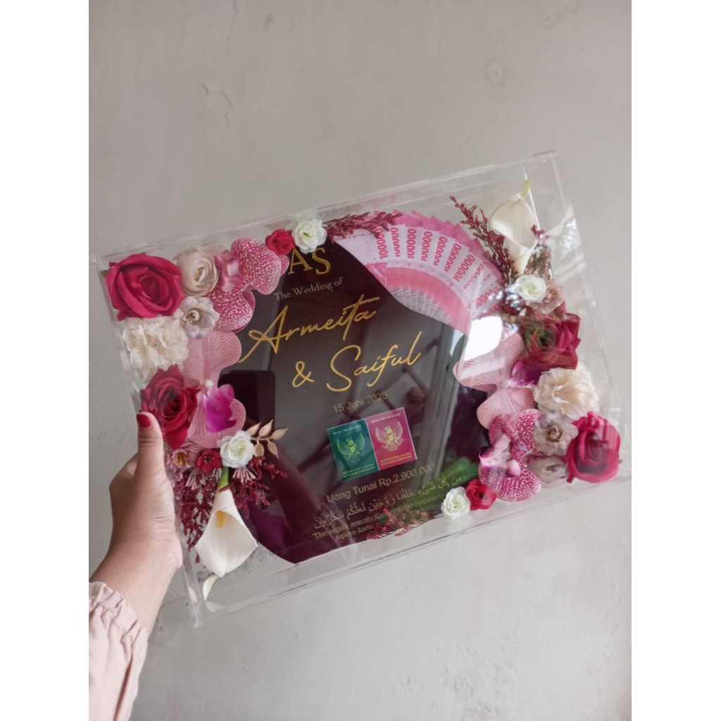 mahar akrilik - mahar rustik - mahar mewah - mahar pernikahan