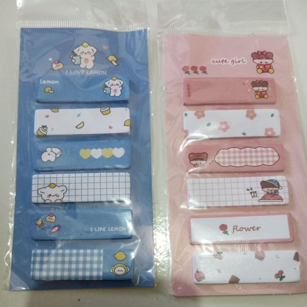 

SMS Sticky Notes Lucu 6IN1 Tempelan Kertas Catatan 120 Lembar Notes Kertas