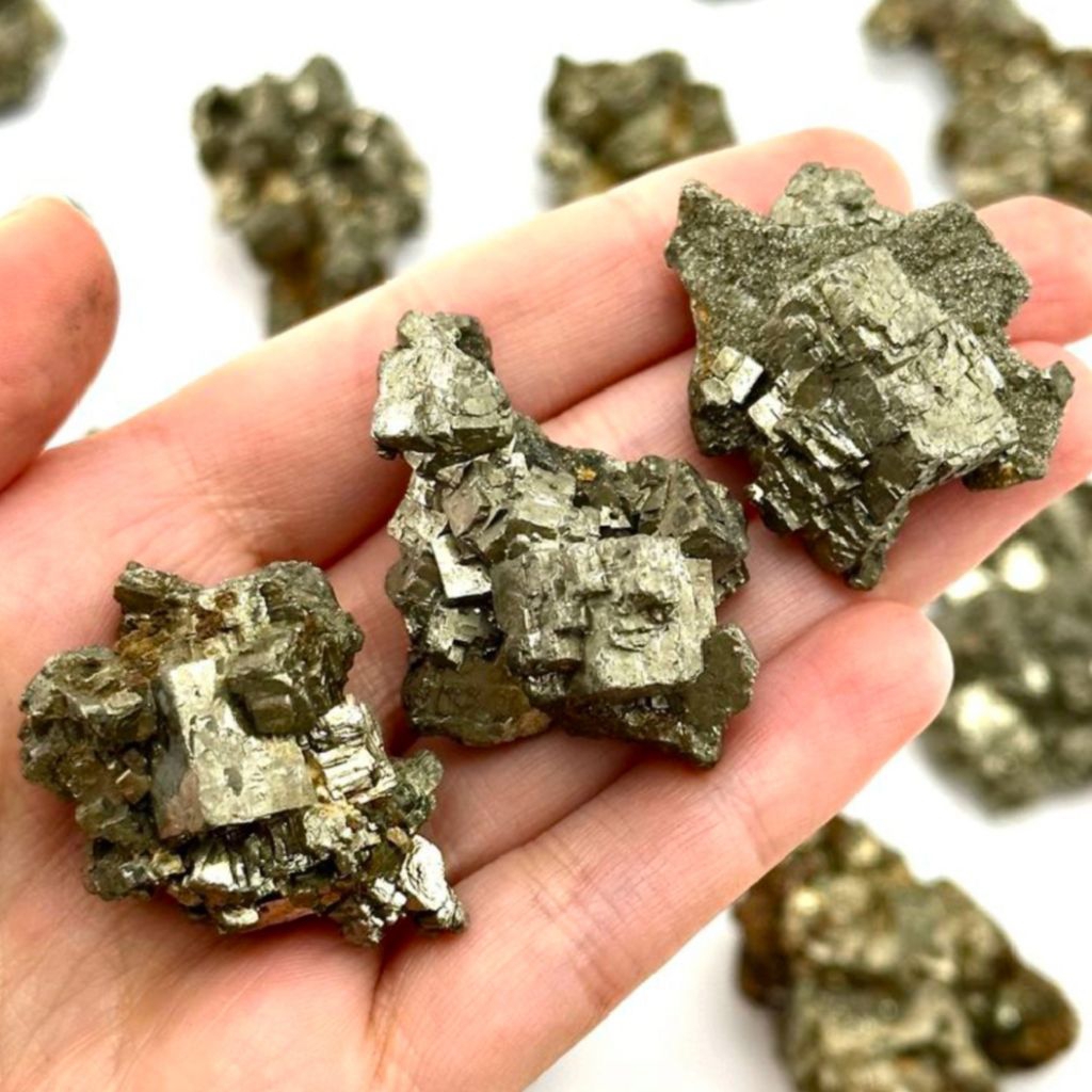 Pyrite Cluster (Indonesia) | raw pyrite, natural pyrite cluster, mineral specimen