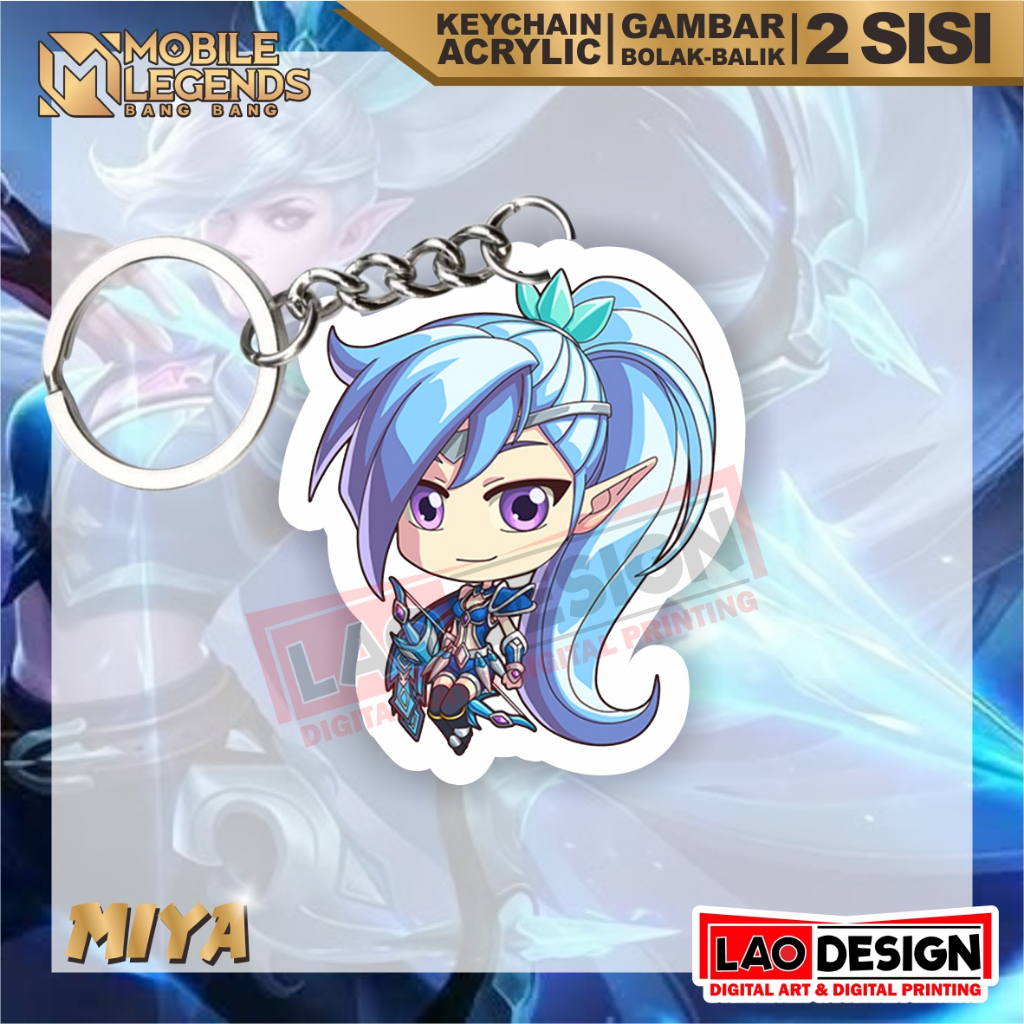 Gantungan Kunci Miya - Mobile Legend - Gantungan Kunci Akrilik - Ganci Akrilik - Gantungan Kunci Her