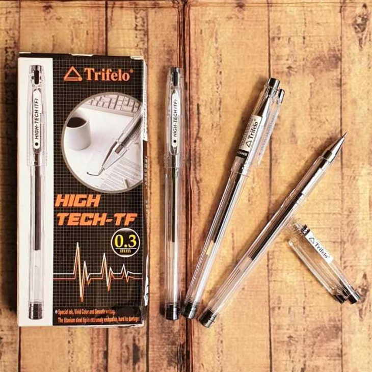 

Pulpen Trifelo Hich-tech 0,3mm TF 1190 Tinta Hitam (1pack)