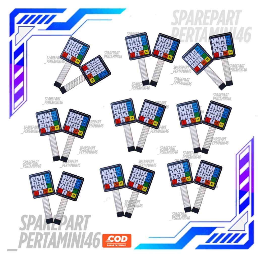Keypad Pom Mini Digital Pertamini Custom Laminasi Keypad Pertamini