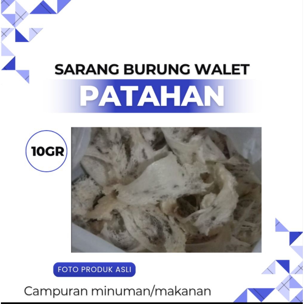 

sarang burung walet 100% alami tanpa pengawet/pemutih