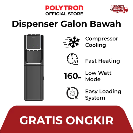 Dispenser KOMPRESOR Galon Bawah Polytron PWC 615 dispenser galon bawah
