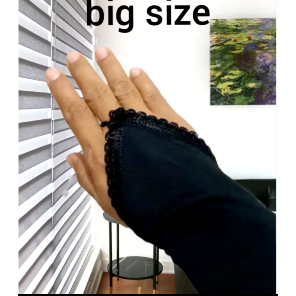 (Big Size) Handsock manset jumbo ring renda / Manset renda jumbo / Manset tangan jumbo /Manset musli