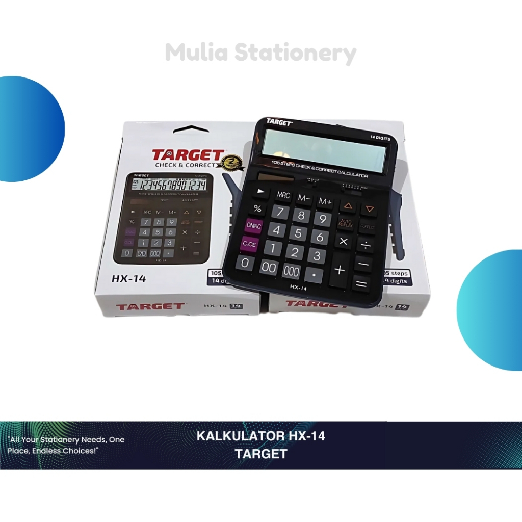 

Kalkulator TARGET HX-14 | Target Calculator Check & Recheck HX-14 | Perlengkapan Kantor