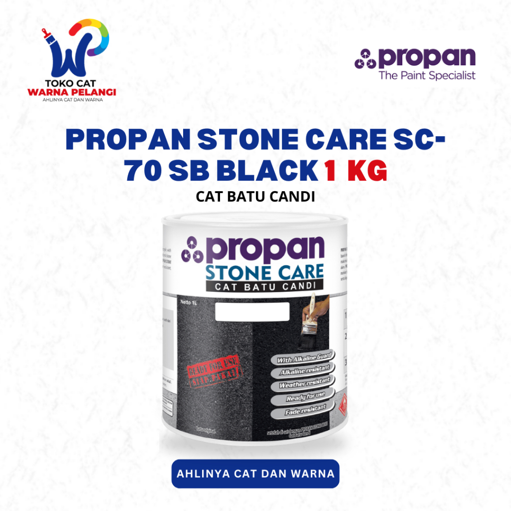Cat Batu Candi PROPAN STONE CARE SB Black 1 Ltr | Propan Stone Care Coating Batu Candi Hitam 1 Kg