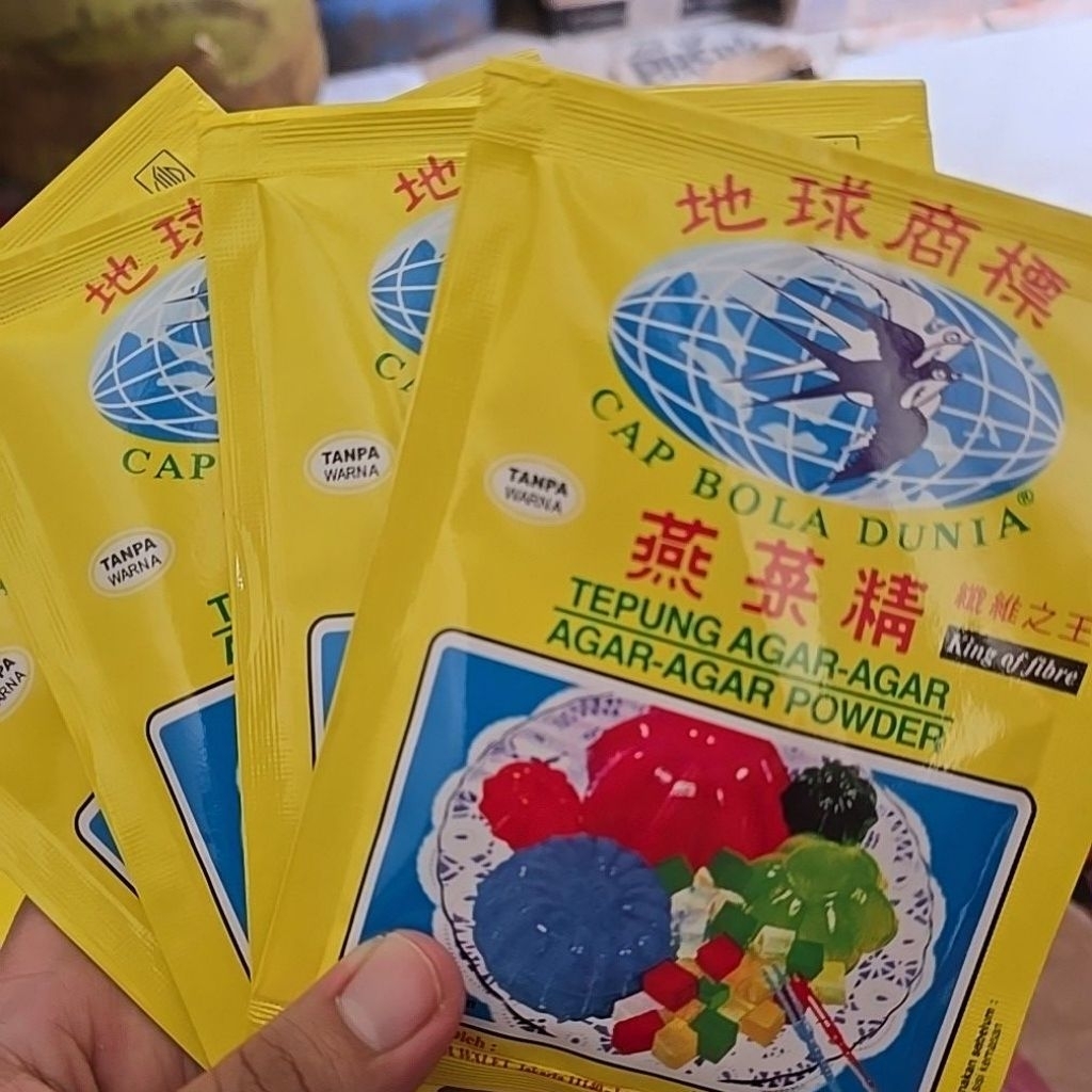 

AGAR-AGAR CAP BOLA DUNIA (TANPA WARNA)