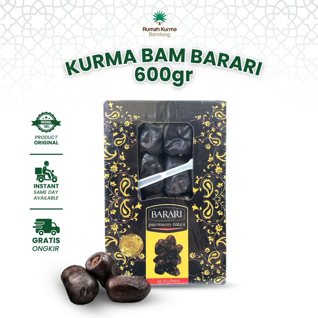 

Kurma Bam Barari 600 Gram Korma Mazafati Original Iran Lembut Manis Legit Premium