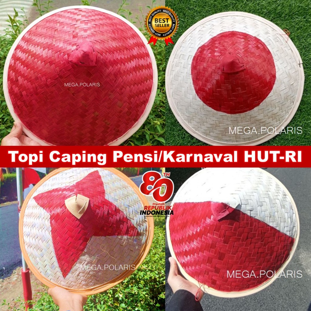Topi caping lukis anak dan dewasa / caping petani lukis karnaval unik