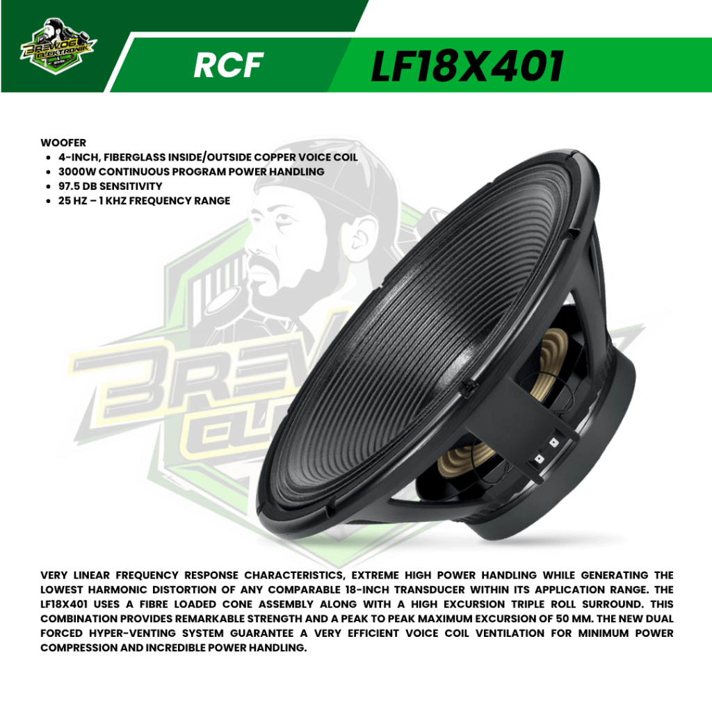 BREWOG SECOND ORIGINAL SPEAKER RCF LF18X401