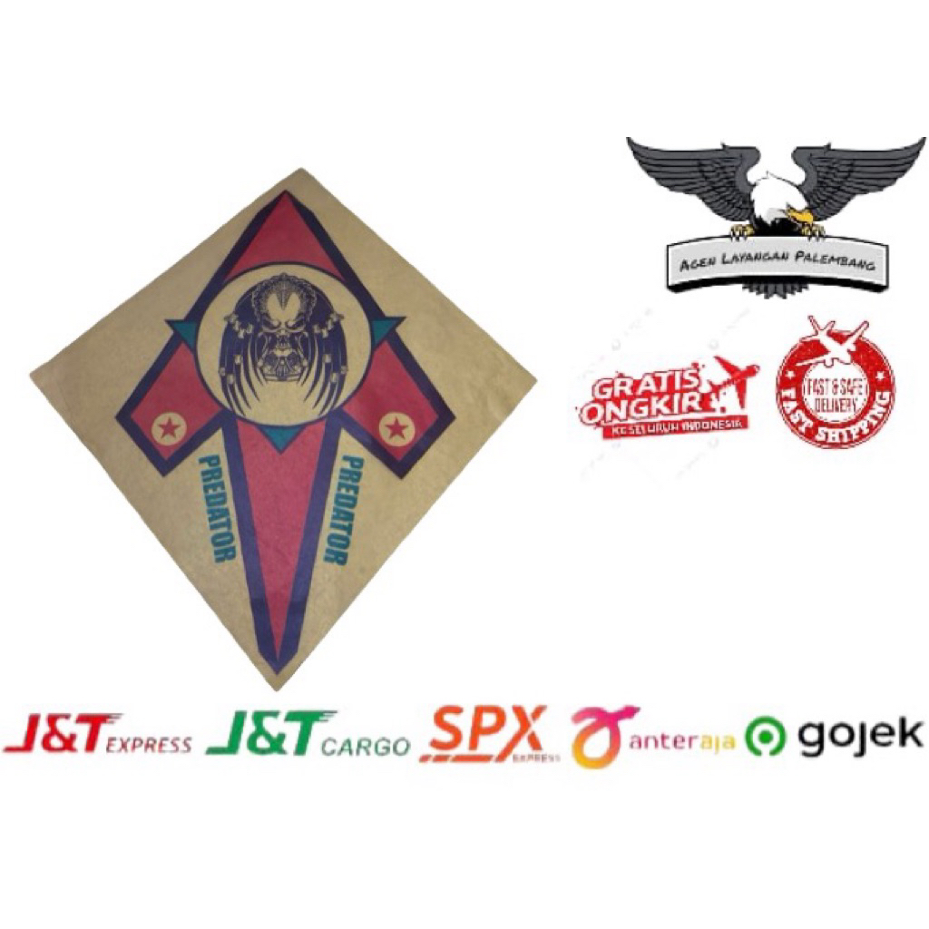 KERTAS LAYANGAN BAHAN LITHO COKLAT / KERTAS TISU SEOT BANDUNG 18 GSM