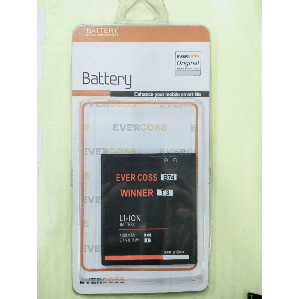 Baterai / Batre / Battery HP EVERCOSS B74/ Winner T3