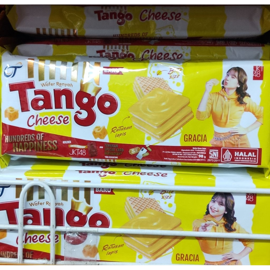

Wafer Tango Cheese Bite Size Tango Keju 98gram