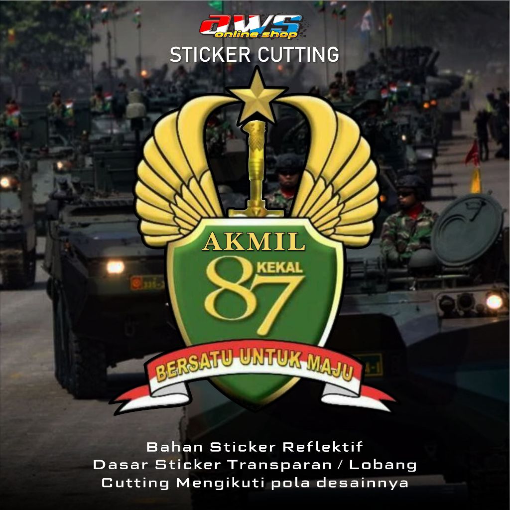 

Sticker AKMIL 87 KEKAL Emblem Timbul