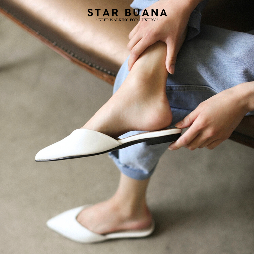Slip On Mules Wanita Flat shoes Alice BIG size 35-45 - StarBuana