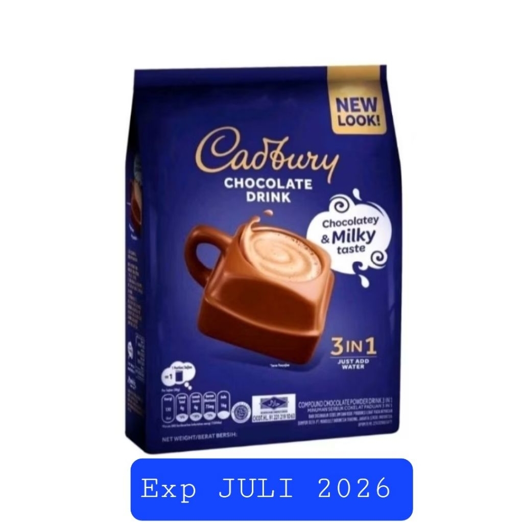 

CHUN - Cadbury drink Hot Chocolate 3in1 Exp JULI 2026