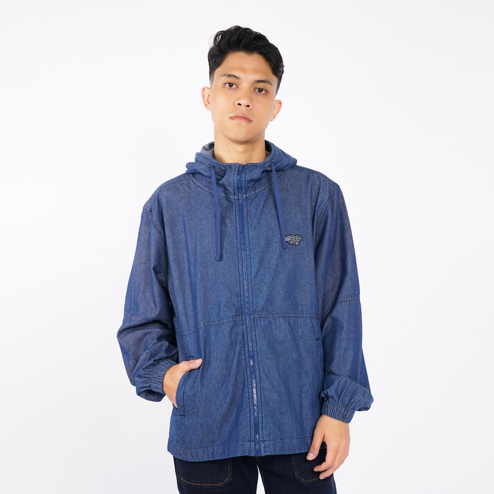 3Second Jaket Denim Pria Hoodie Relaxed Fit Katun Fort HP-C070225