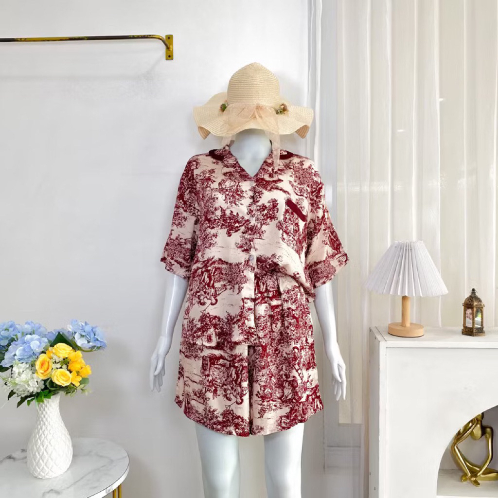 Piyama Busui Friendly/ One Set Marisa Set