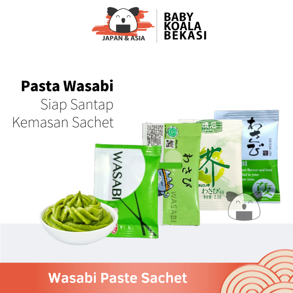 

Wasabi Paste Sachet 2,5 g | Sushi Wasabi | Wasabi Kucing Halal -BKB