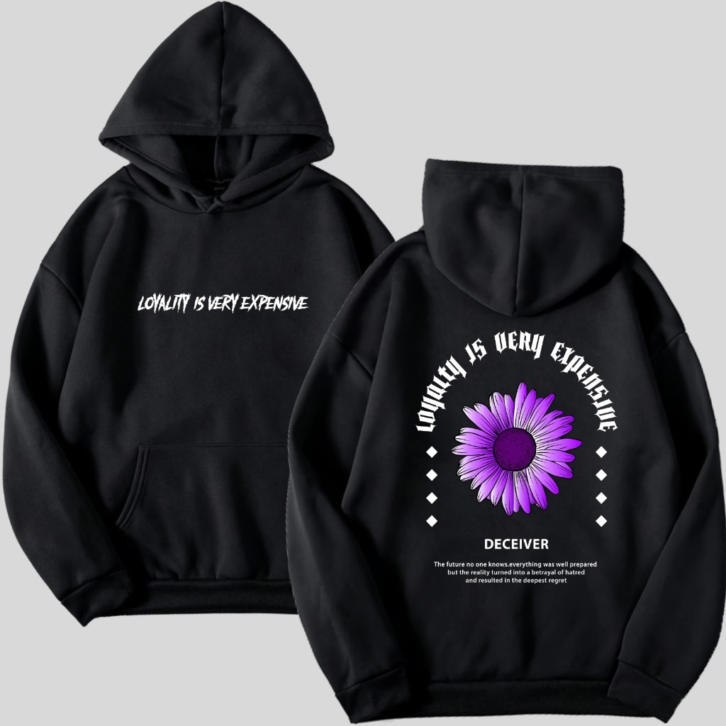 GENTIL - Jaket Sweater Hoodie Black Edition - Loyalty Is Expensive