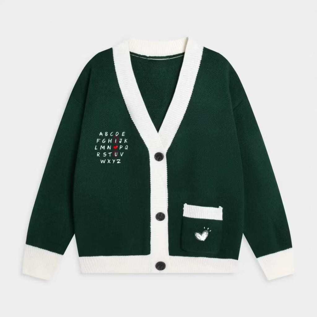 JAKET WANITA KEREN  CARDIGAN Big Size ( S - 6XL ) Jacket I LOVE YOU HEART SARANGHAEYO Korean Ulzzang