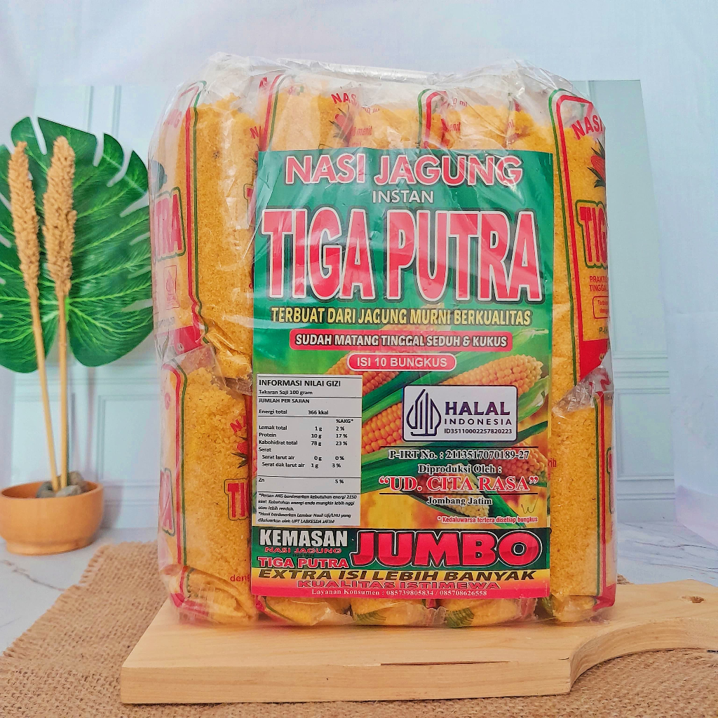 

Nasi Jagung Instan 1,5Kg Tinggal Seduh untuk Diet Diabetes Nasi Jagung Instan Ampok Jowo