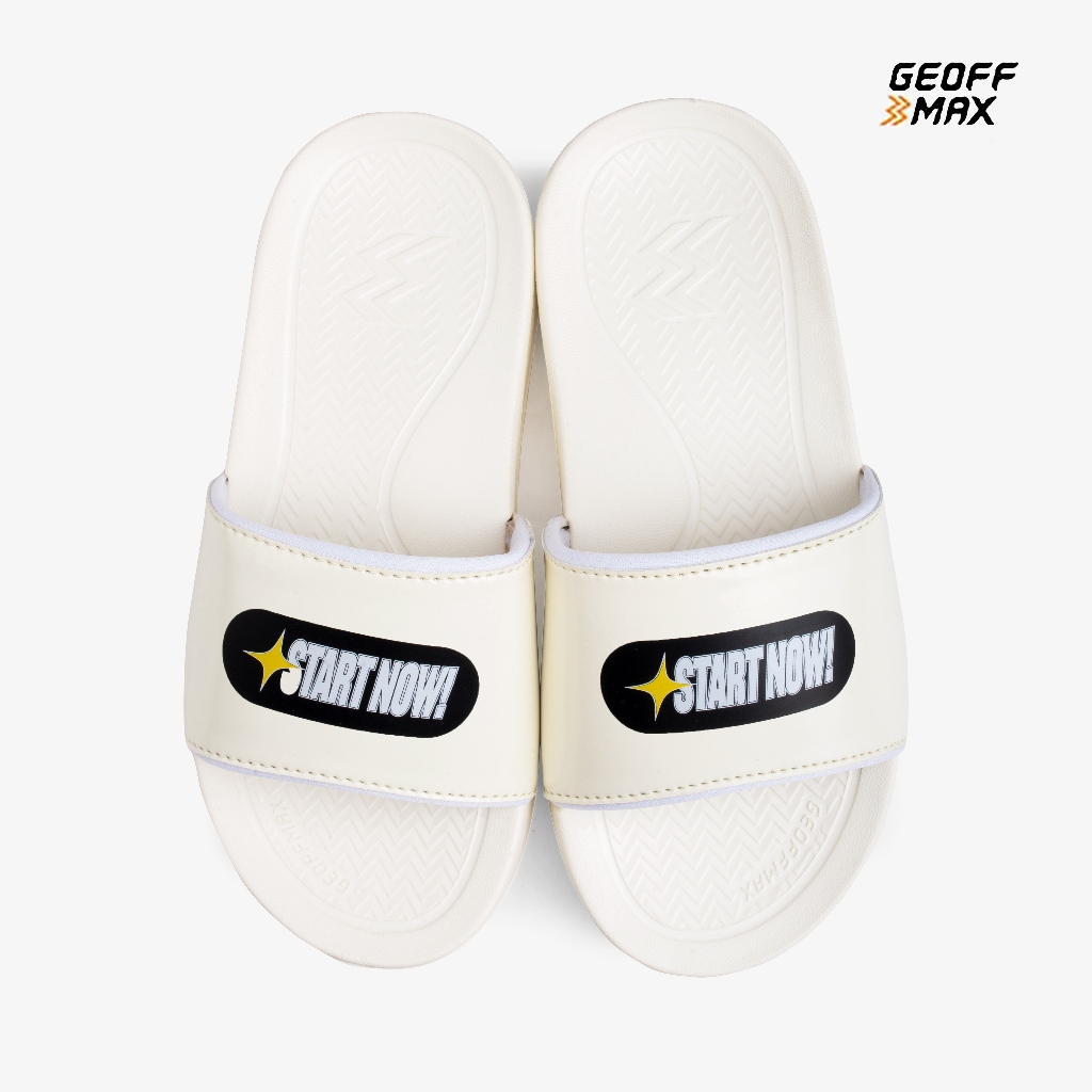 Geoff Max - Viper Start Broken White | Sandal Pria Wanita Sandal Ringan Sandal Slop Slipper Anti Lic