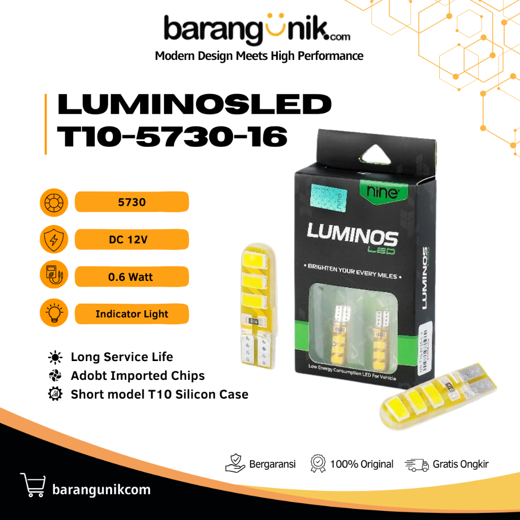 Lampu Sein Senja Kedip T10 Jelly 5730 LUXIMOS Kota Plat Motor Mobil Vario Beat Mio Scoopy