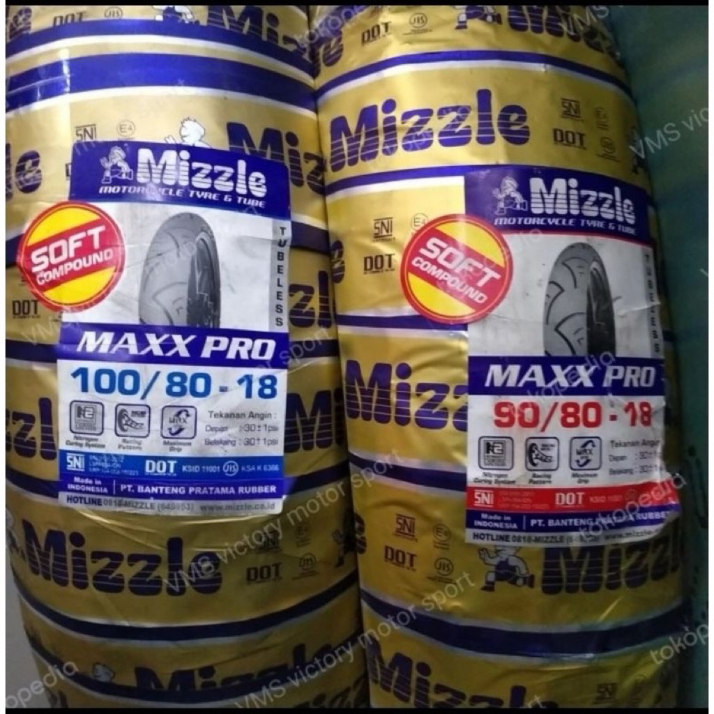 paket ban tubles ring 17 18  soft compound mizzle maxxpro plus pentil tubles