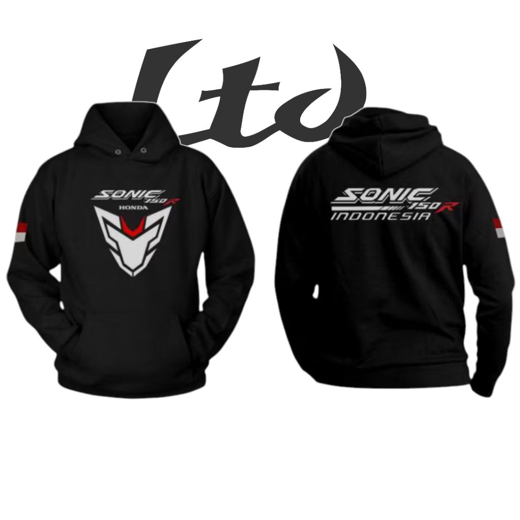 HOODIE JUMPER HONDA SONIC 150R KEREN SWEATER JAKET MOTOR SONIC BAHAN BERKUALITAS