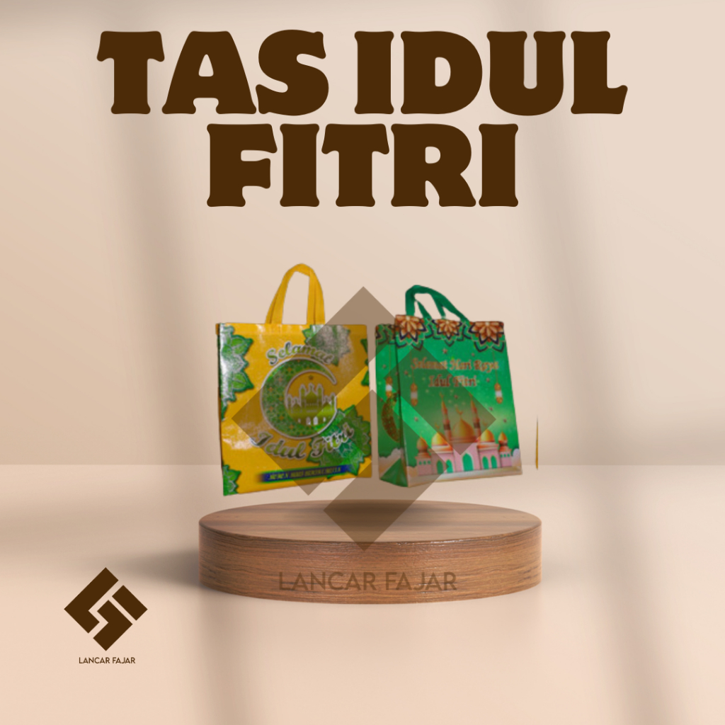 

(BIJIAN) laminasi idul fitri lebar besar tas laminasi 30 x 15 x 40 / 35 x 15 x 40 tas laminasi besar paper bag 35x33x8 / Tas Spesial Ramadhan & Idul Fitri / Goodie bag/Kantong Kain/spunbond