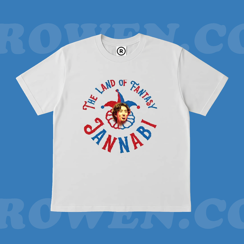 ROWEN.CO | KAOS BAJU JANNABI THE LAND OF FANTASY | T-SHIRT OVERSIZE PUTIH STYLE Y2K VINTAGE BOOTLEG 