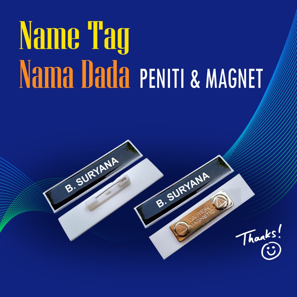 

Name Tag Cuatom Nama Dada Akrilik Murah/Papan Nama Dada